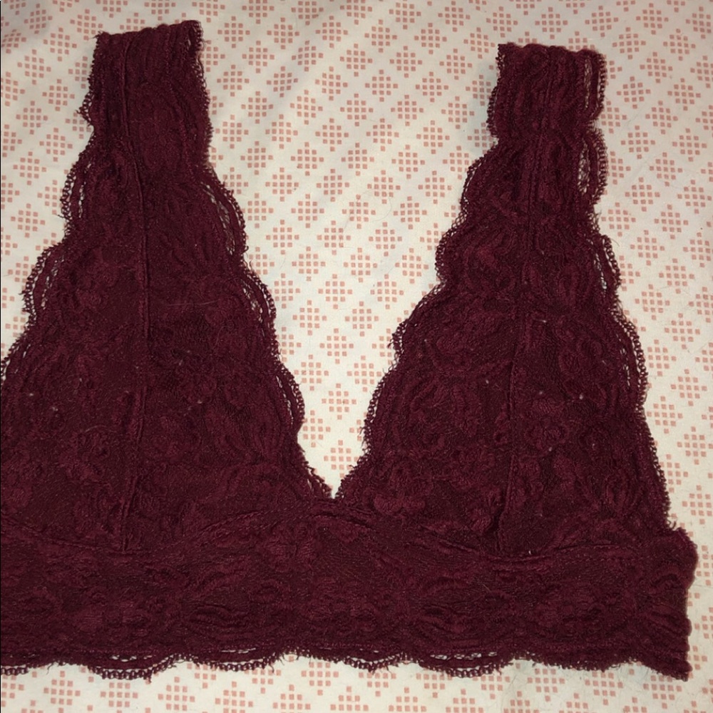 maroon bralett